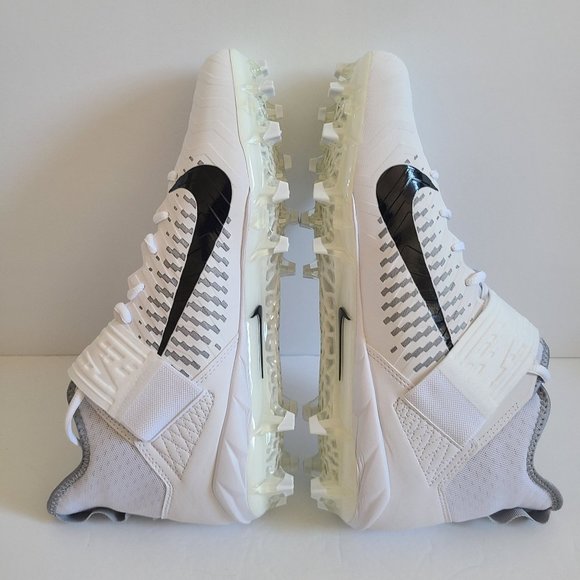 NEW Nike Alpha Menace Pro 2 Mid Football Cleats AQ3209-100 Size 12.5 White main image 4